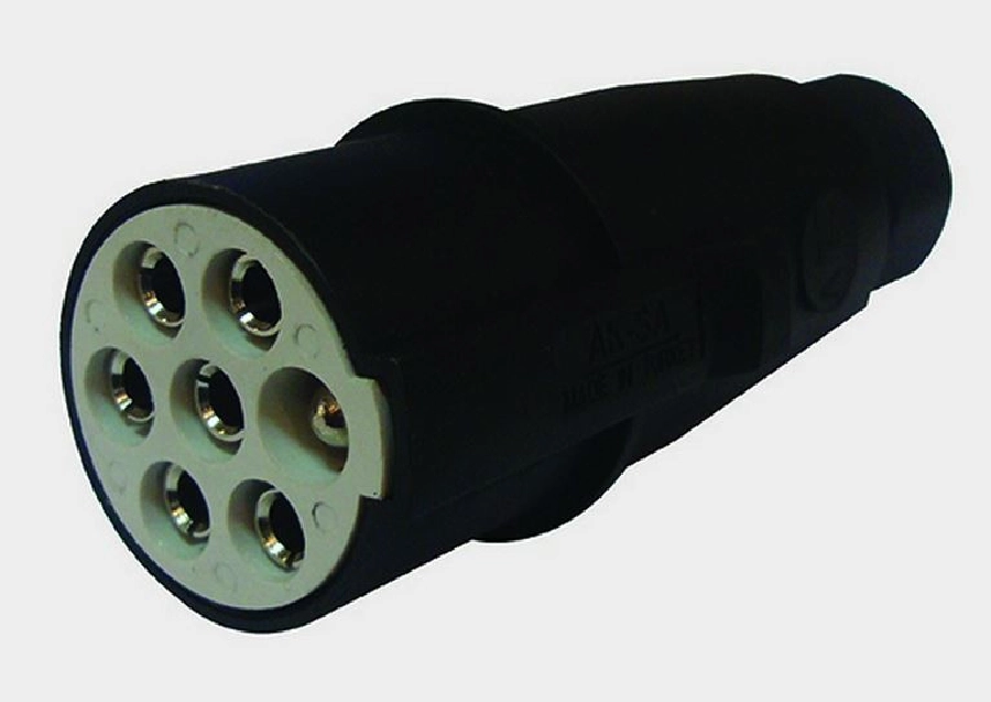 Soket 7Lİ Tır Römork S Tipi Erkek Siyah | OEM 14-021