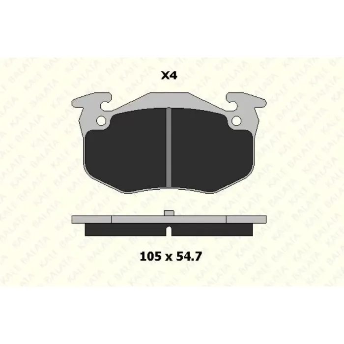 Arka Fren Balatasi R9-R11-R19-Clio 1-2-Megane 1-Symbol - Saxo-Xsara-P306-P309 | KALE B 20974 110 04 ANS | OEM 4250.42 GDB1305 598396