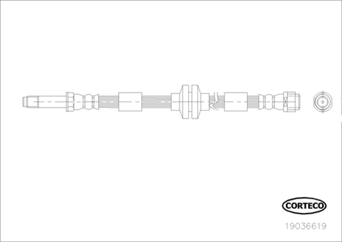 Fren Hortumu Vw Ön T5 | OEM 7H0611701D