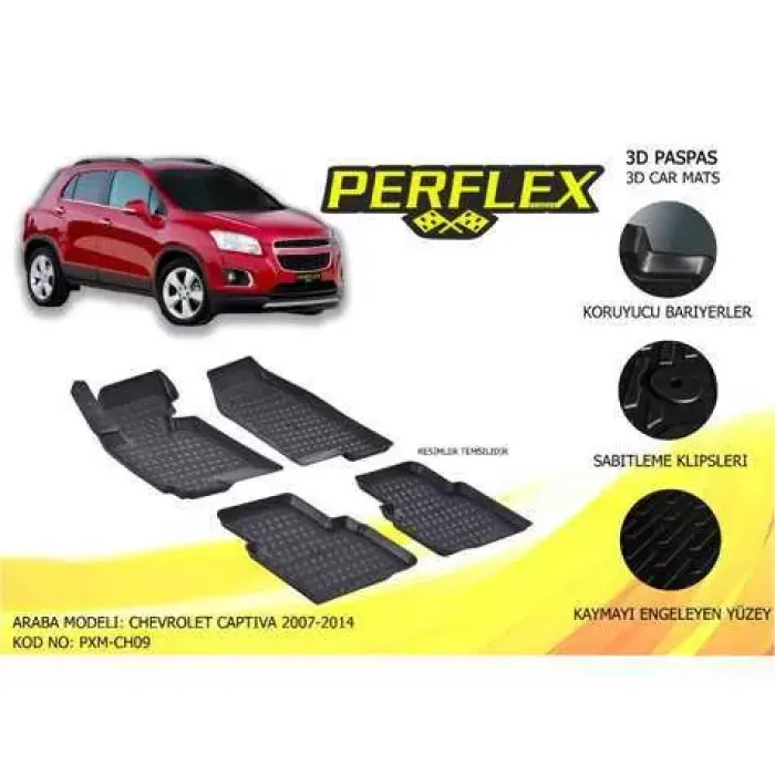 Paspas 3D Havuzlu 10-Mat | PERFLEX PXM-CH09