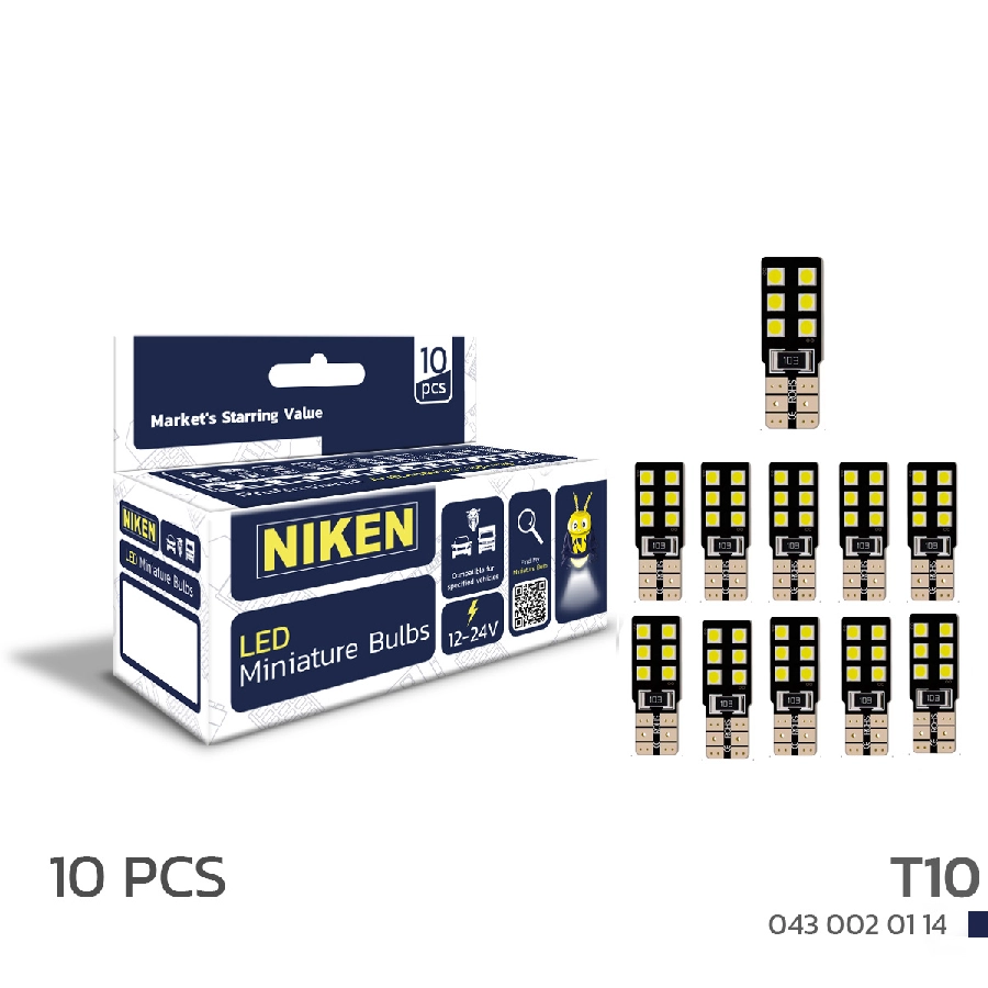 LED Ampul T10 CANBUS Park Ledi 12 LED'li | OEM 0430020114