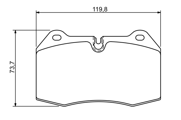 Fren Balatasi On Bmw E31 E34 E38 95>01 | BOSCH 0986494282 | OEM 34116761249 34116761249 34112227863 34112227863