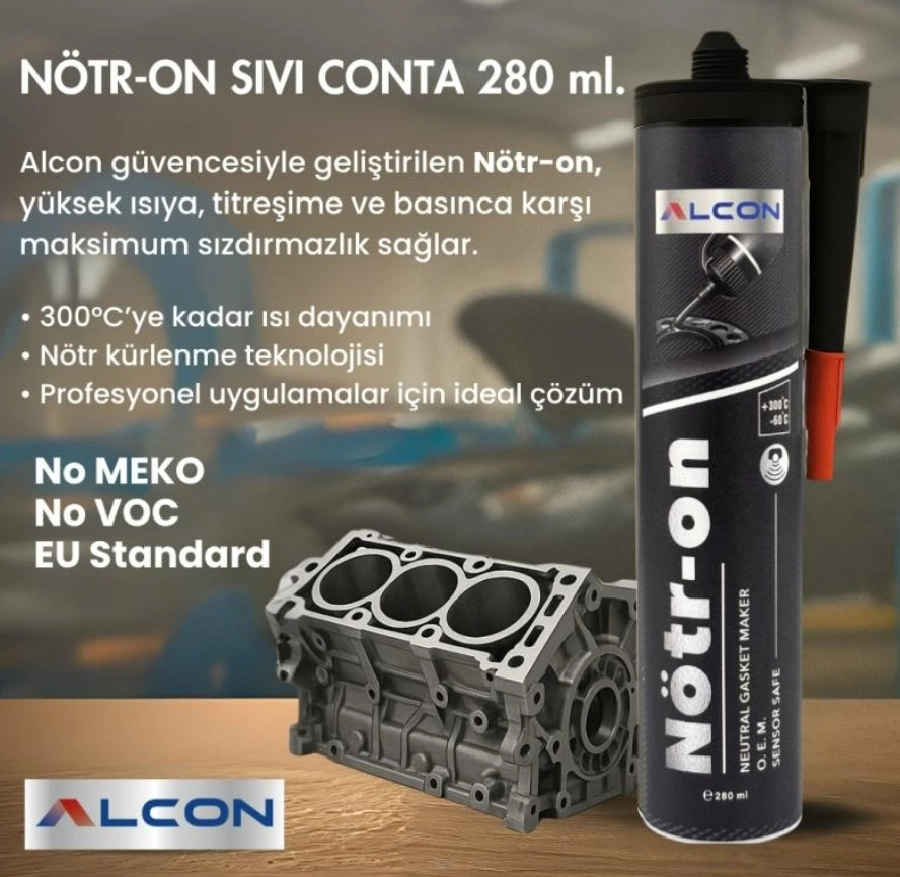 Sıvı Conta Siyah Nötr-On Yüksek Isıya Dayanıklı Nötr 280ml | OEM M-3346