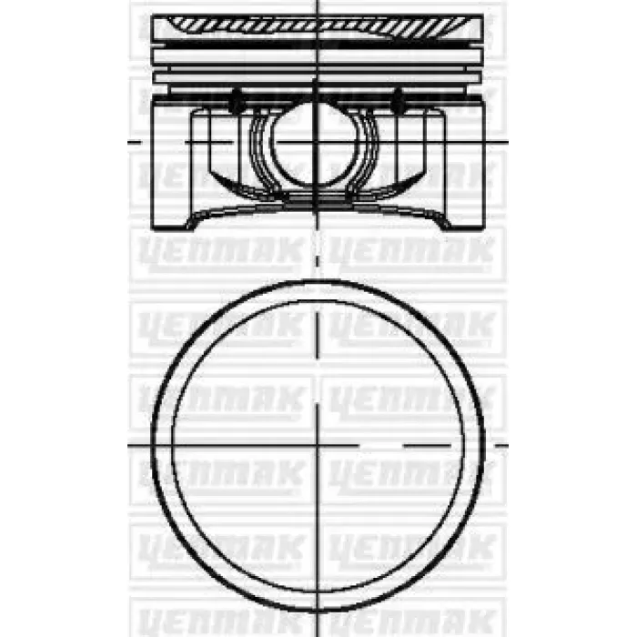Motor Piston Segman Clio 1,2 16V D4F (69,00mm) Std | YENMAK 31-04184-000 | OEM 7701475781