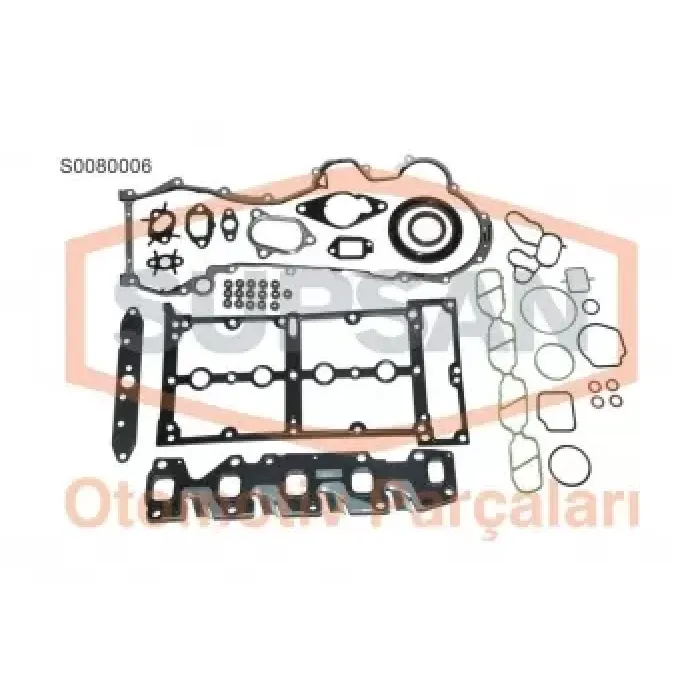 Motor Takim Contasi (Alt / Ust Full) Krank Keceli Subap Lastikli S,K,C Haric Doblo Palio Albea Punto 1,3 Multijet 16V 1,3JTD 16V Astra Corsa 1,3CDTI 16V Suzuki Ignes Swift Wagon R+Z13DT (1,3DDIS 16V) Bipper Nemo 1,3HDI 16V | SUPSAN S0080006 | OEM