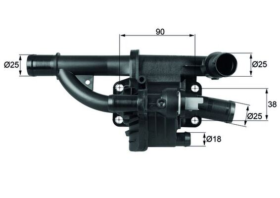 Termostat Komple (83°) Partner Berlingo 06> P207 P308 P307 P3008 P407 P5008 P1007 C2 C3 C3 II C3 III C4 Picasso C5 III C4 C5 II Jumpy III DV6 (1,6HDI) P206+ (T3E) P1007 C2 C3 C3 II C3 III C3 Pluriel DV4 1,4HDI Fiesta 70PS 1,4TDCI 11 /> Focus 1,6TDCI