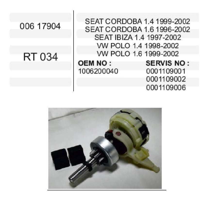 Bosch VW Polo Clasıc, Ibiza Redık Takım + Dişli | OEM RT034