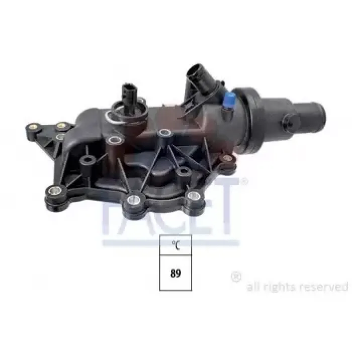 89C Termostat Komple K4M Kangoo Clio Clio 3 Megane 2 Fluence Modus Scenic 2 | FACET 7.8706 | OEM 8200700092 8200700094