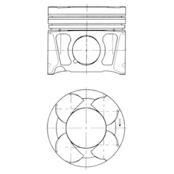 Piston Segman Std 83MM Insignia A20DT | KOLBEN 41070600 | OEM 41070600