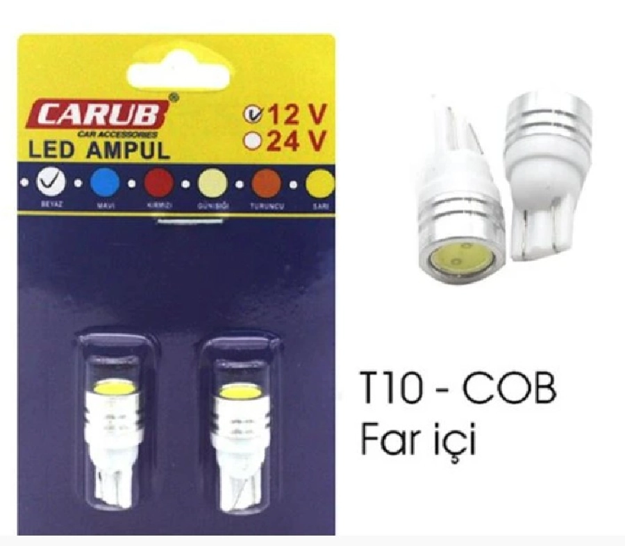 Ampul 12V T-10 Lazer COB Far İçi Beyaz | OEM BR0400603