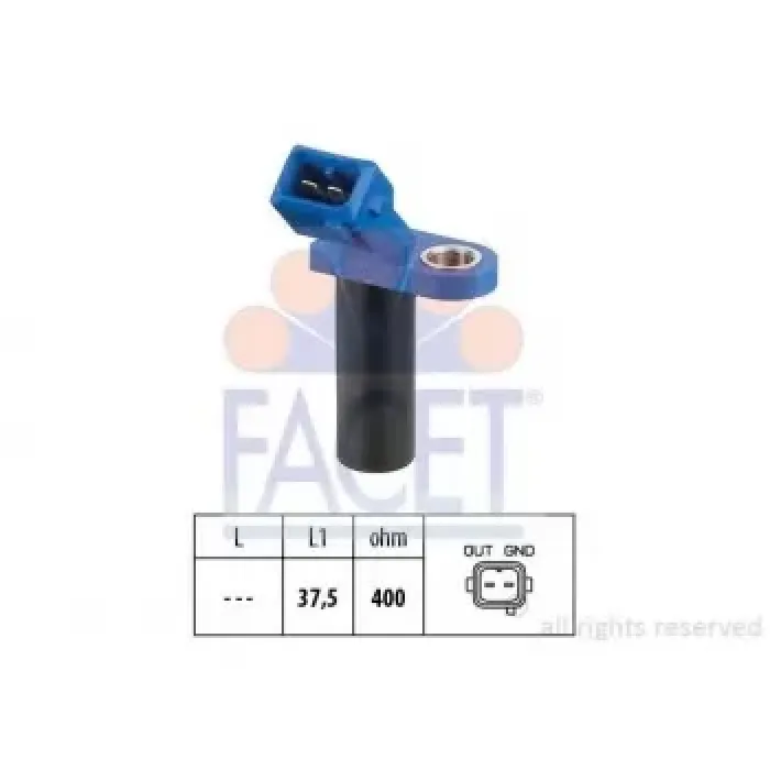Motor Devir Sensoru Ducato 2 Ducato 06> 2.2 Jtd / Boxer 06> 2.2 Hdi / Jumper 3 / Transit V184 Tt | FACET 9.0304 | OEM 2S7Q6C315AC
